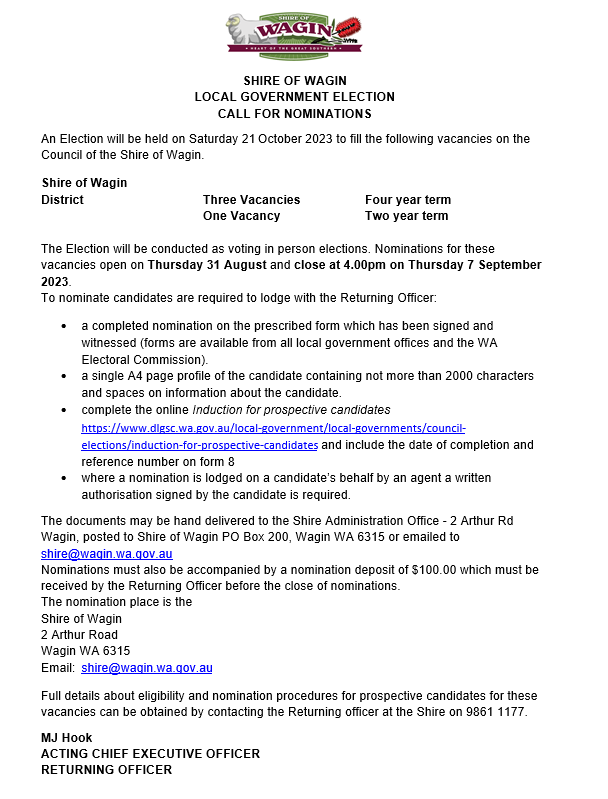Call for Nominations