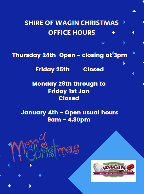 Christmas Office hours for 2020