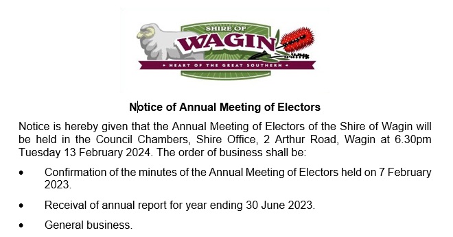 Notice of Annual Meeting of Electors